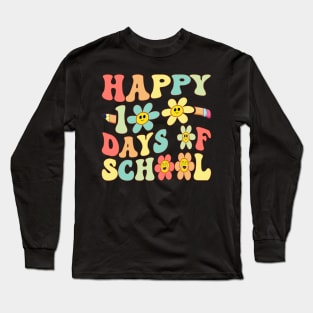 Happy 100 Days of School Kids Teachers Long Sleeve T-Shirt